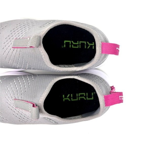 KURU Atom Slip On Sneaker Stone Grey Berry Pink Size 8.5 - Picture 10 of 16